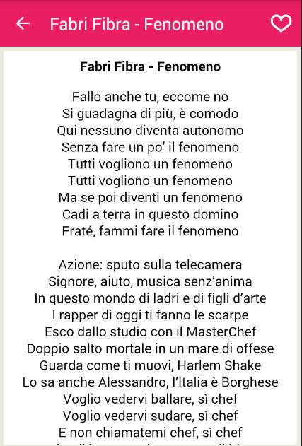 SCARICA FABRI FIBRA STAVO PENSANDO A TE