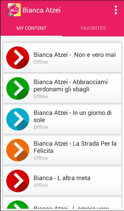 Bianca Atzei - Ora esisti solo tu APK pour Android Télécharger