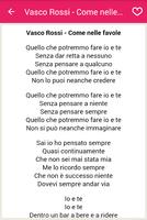 Vasco Rossi - Come nelle favole ảnh chụp màn hình 2