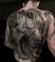 Back Piece Tattoo Ideas الملصق