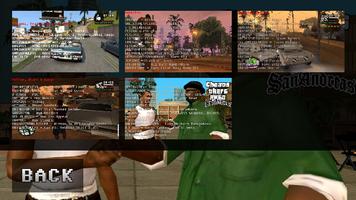 Cheats - GTA San Andreas اسکرین شاٹ 1