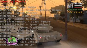 Cheats - GTA San Andreas स्क्रीनशॉट 3