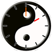 Yin Yang Widget Horloge