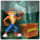 Crash funny run in the jungle-icoon