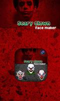 Scary Clown Face Emoji Plakat
