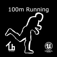 100 m running পোস্টার