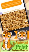 Animal Print Keyboard Themes plakat