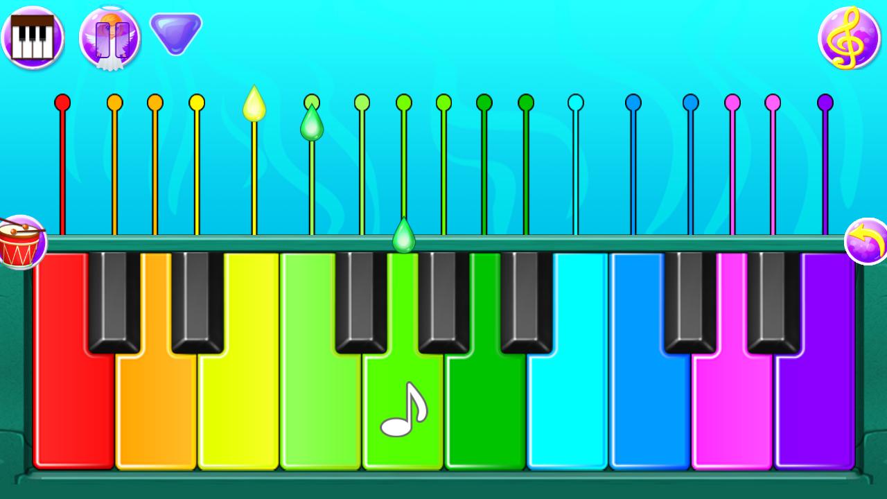 Игра на пианино для детей. Игра на пианино IOS. Игра по цветам для детей на пианино.