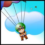 Paratrooper Falls Down