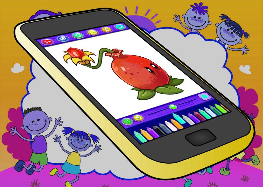 Dibujos para colorear Plants vs Zombies - Morning Kids