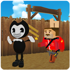 Neighbor and Bendy in Town أيقونة