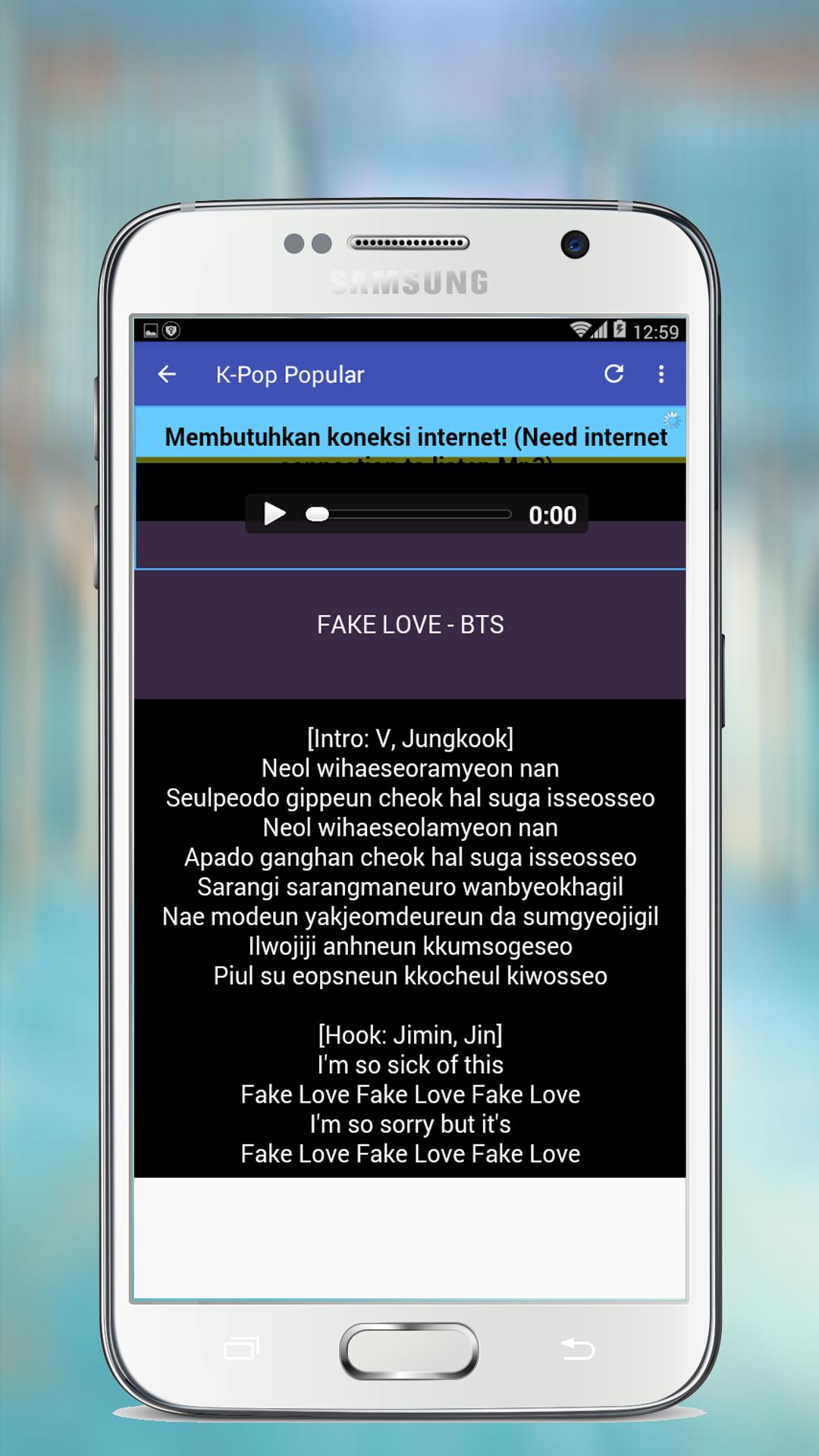 BTS - FAKE LOVE Mp3 APK pour Android Télécharger