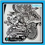 Diseño de patrón Zendoodle icono