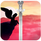 Angel Zipper Lock Screen آئیکن