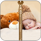 Cute Baby Zipper Lock Screen icône