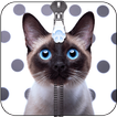 Cat Zipper Lock Screen
