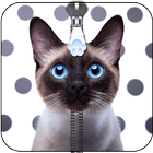 Cat Zipper Lock Screen ícone