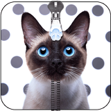 Cat Zipper Lock Screen icono