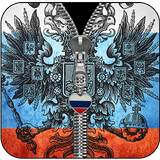 Russia Flag Zipper Lock Screen icon