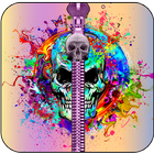 Skull Zipper Lock Screen आइकन