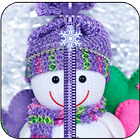 Snowman Zipper Lock Screen ikona