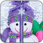 Snowman Zipper Lock Screen Zeichen