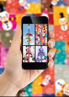 Snowman Zipper Lock Screen plakat