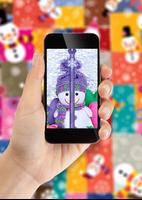 Snowman Zipper Lock Screen syot layar 1