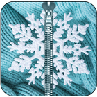 Winter Zipper Lock Screen-icoon