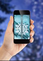 Winter Zipper Lock Screen syot layar 1