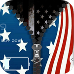 US Flag & Zipper Style Lock Screen APK