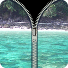 beach fake zipper lock icono