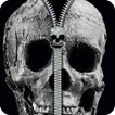 skull zipper fake lock screen