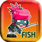 Zombie Girl Fishing icône