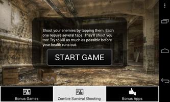 Zombie Survival Shooting Game โปสเตอร์