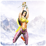 Wonder Warrior Flying Woman Superhero Battle biểu tượng