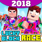 Lucky Block Race Map for Minecraft PE Ideas icône