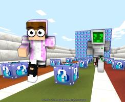 Lucky Block Race Map for Minecraft PE Ideas ảnh chụp màn hình 1