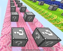 Lucky Block Race Minecraft Map Ideas poster