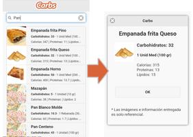 Carbs Carbohidratos y Calorias screenshot 2