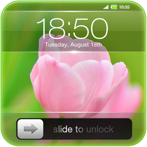 Slide to Unlock - Flower Theme