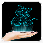 Cats 3D Hologram Simulator icon