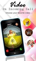 Video Ringtone for Incoming Call with Full Screen capture d'écran 3