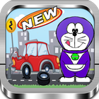 Adventures Doramon and car icon