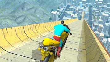 Super Hero Bike Mega Ramp capture d'écran 1