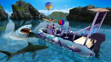 1 Schermata Shark Attack Game - Blue whale sim