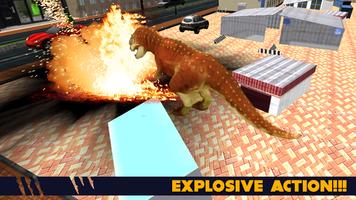 Angry Dinosaur Attack Poster