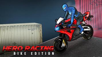 Spider Hero Racing : Bike Edition Affiche