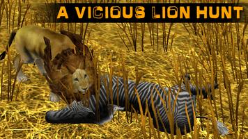 Lion Attaque Simulator 3D capture d'écran 1