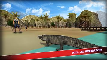 Sauvage Crocodile Simulator Affiche